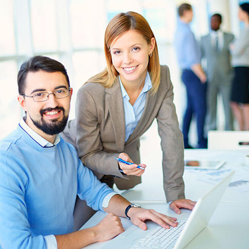 Software engineers working at Vivcloud Technologies
